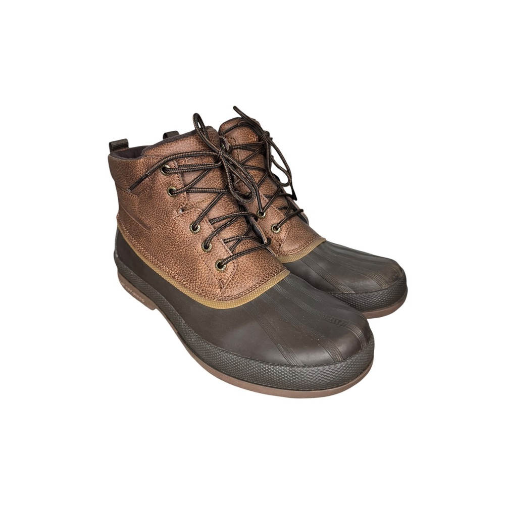 Sperry Top-Sider Cold Bay Chukka Boot Duck Mens 10 Brown Insulated STS19556
